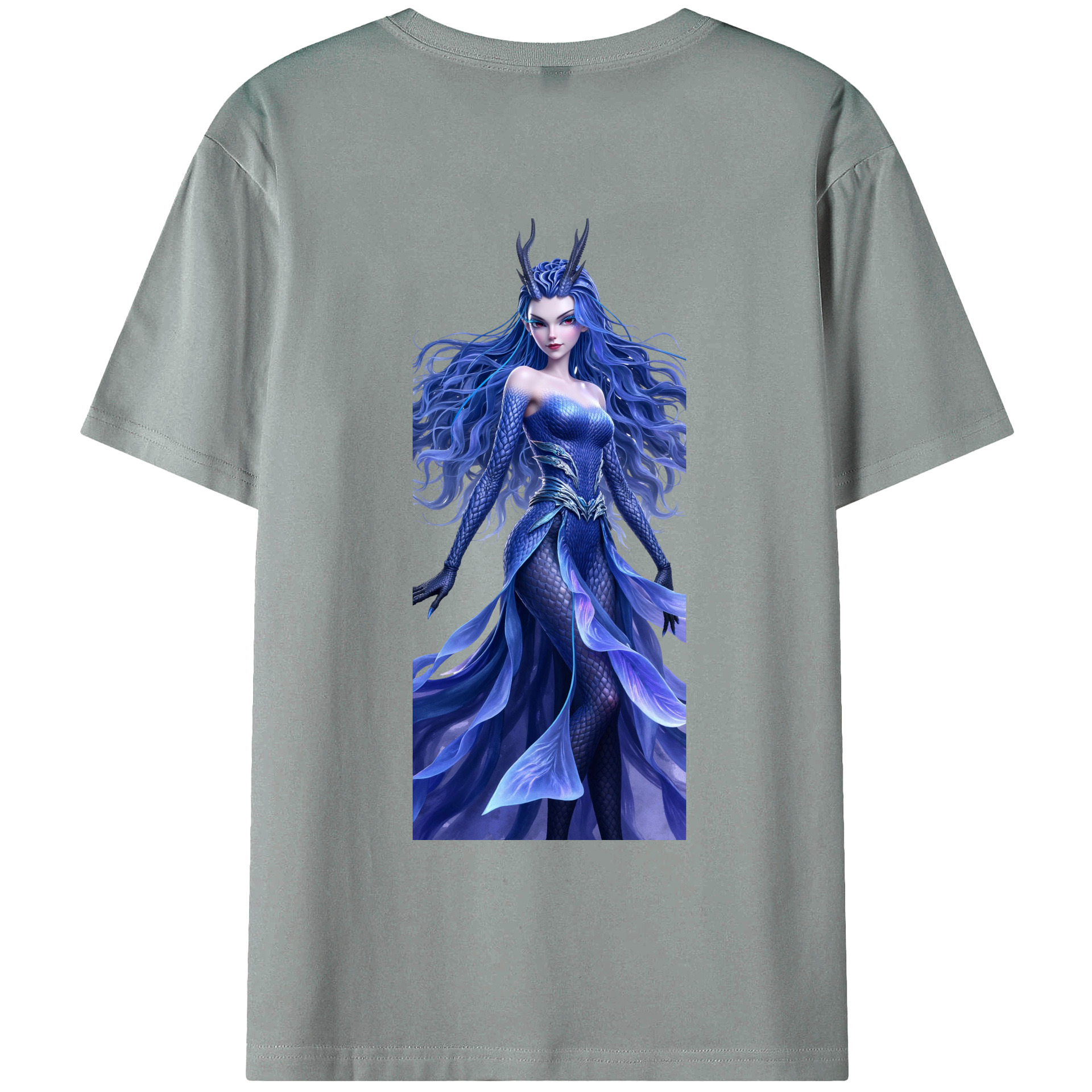 （画像用） Ne Zha 2 ナタ 魔童の大暴れ 綿100％ メンズ半袖Tシャツ（バックプリント） 通気性
